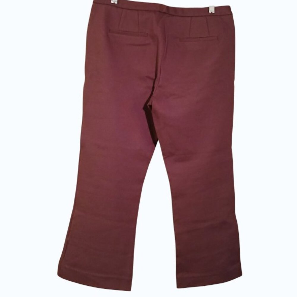 NWT- MAX & MIA Plum Ankle/Crop Pants - Picture 9 of 13